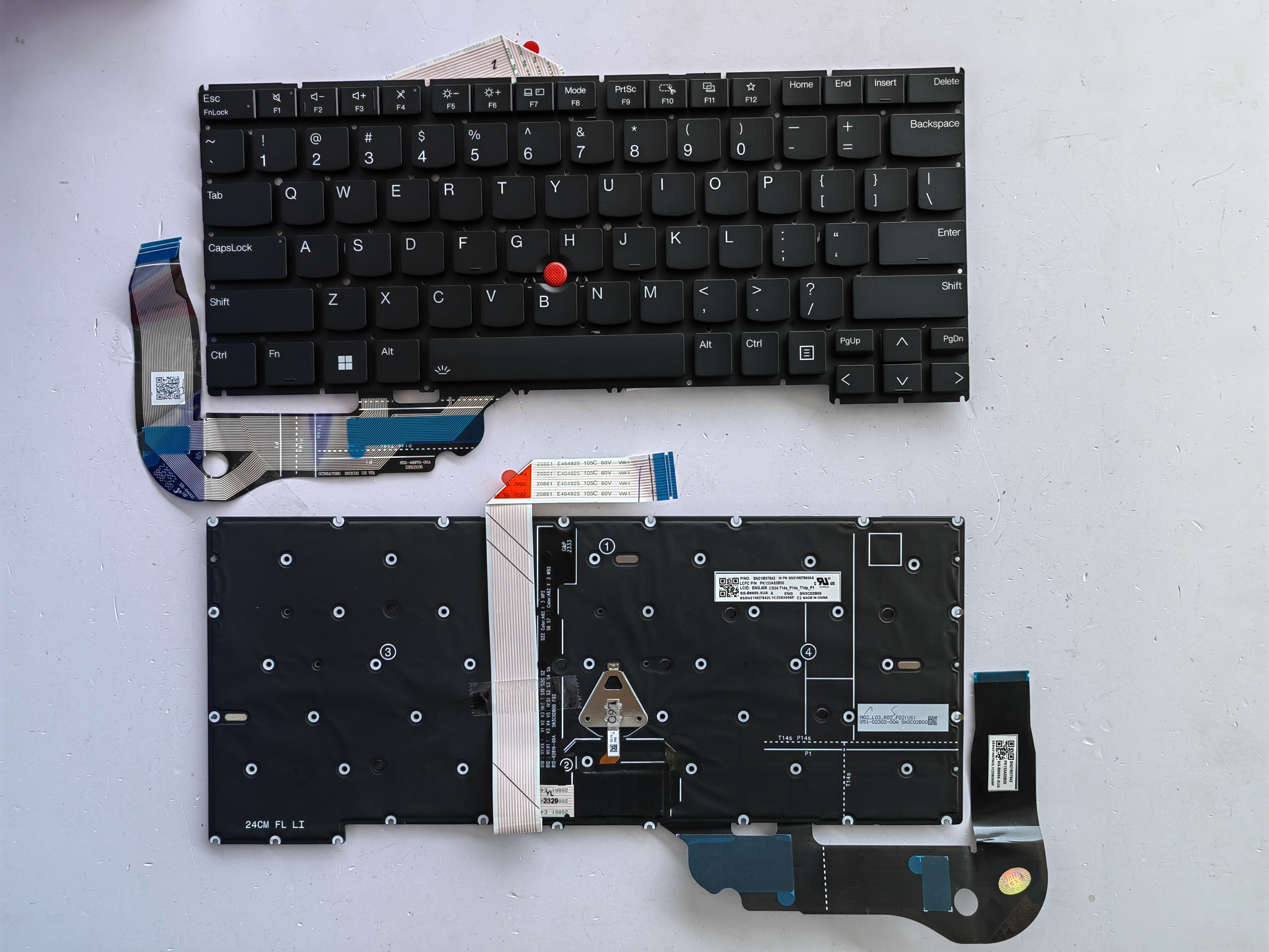 Picture of New Replacement Laptop Keyboard For IBM T14S fifth generation/T14S GEN5/T14S GEN6/T14P GEN2 BLACK With Point Backlit US Layout